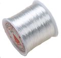 White Stretchy Elastic Crystal String Cord Thread for Jewelry Making Beading Bracelet Wire (80 Yards 0.5 mm). 