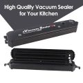 Vacuum Sealer Machine Dry Moist Mode, One-Touch Automatic Household Sealing Machine Fresh Food Preservation Starter Kit, Compact Design Storage Saver, Portable vacuum food sealer - Black.. 