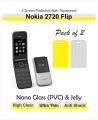Nokia 2720 Flip - Screen Protector - 1 Nano 1 Jelly. 