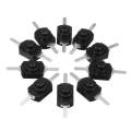 5/10/20 Pcs Black Latching Mini ON/Off Switch Self-Lock Micro Push Button Switch DC 3V to 30V 3A for Light Lamp Wall Outlet DIY SMD Flashlight. 