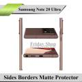 Samsung Galaxy Note 20 Ultra Side Borders Matte Protector Soft Skin Sheet Sides Coverage For Galaxy Note 20 Ultra. 