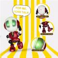 Talking Robot Toys Repeats What You Say Kids Robot Toy Metal Mini Body Robot With Repeats Your Voice, Colorful Flashing Lights And Cool Sounds Robot Interactive Toy For Boys And Girls Gift. 