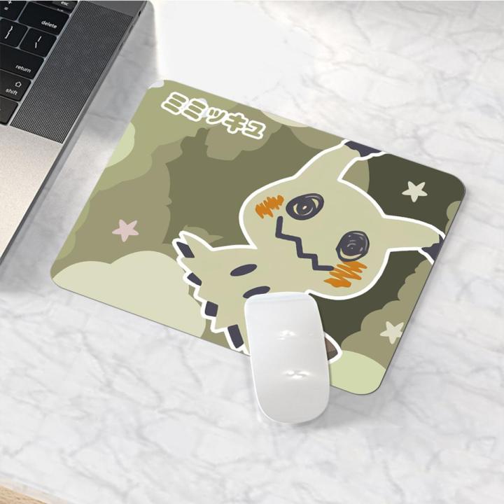 Black Kawaii Cartoon Pokemon Small Mouse Pad Anime Completo Varmilo Gabinete Pc Gamer Mouse Mat Gaming Accessories CSGO Mousepad