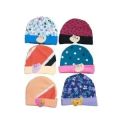 GP Pack of 6 Newborn Baby Caps For Kids (0-3 Months) - Multicolors[RANDOM COLOUR+RANDOM DESIGNS]. 
