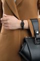 Casio Vintage Youth Black Dial With Black Mesh Bracelet Women's Watch - LA690WEMB-1BDF. 