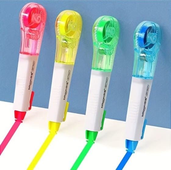 Multi-color Highlighter Tape 7.24x2.68 inches, Fancy stationary