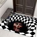 3D Optical Illusion Home Entrance Carpet Door Mat Trippy Living Room Rug Non-Slip Hallway Bedroom Bathroom Mat Kitchen Floor Mat. 