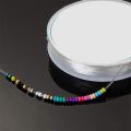 24000 Pieces of Multicolor 2mm Pony Gl Beads with Lobster Clasp, Open Jump g and Elastic Crystal Wire. 