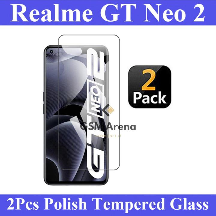 Realme GT Neo 2 Glass Protector Polish Screen Tempered For Realme GT Neo 2 - 2Pcs
