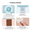 Cute Ice Popsicle Mini Hand Fan 2 Speeds Rechargeable. 