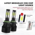 T10 Plus Led Headlight Bulbs 3 Sided Chip - With Free Parking Bulbs. 
