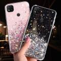 For Xiaomi Redmi 10A / Redmi 9C Back Cover Luxury Bling Shining Gold Foil Girls Cases Space Glitter Stars Soft Silicone Mobile Phone Protective Case. 