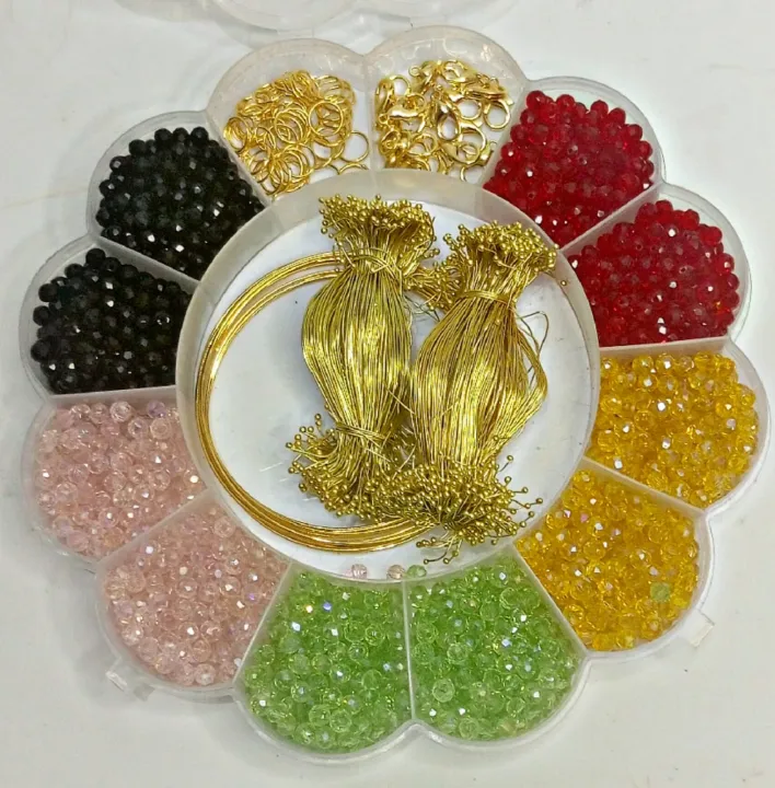 Complete%20DIY%20Bracelet%20Gajra%20&%20Jewellery%20Making%20Kit%20for%20Girls%20%E2%80%93%204mm%20Crystal%20Beads,%2010%20loops%20Memory%20Wire,%20500%20Golden%20Beading%20Wire,%20Jump%20Rings%20&%20Lobster%20Clasps%20(Big%20Box%20Set)%20-%20Image%204