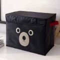 Panda Design Folding Storage Bins | Quilt Basket, Kid Toys Organizer, Cabinet Wardrobe Storage Bags | Large 16X15.5 Inches | Stylish & Durable Non-woven Fabric (75 Gram) | Organize in Style. 