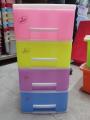 Multipurpose Colourful Drawers (4 Steps) Size: 7*10*14.5 inches. 