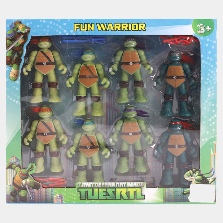 Fun Warrior Mini Teenage Mutant Ninja Turtles Action Figures Set for kids