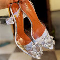 Silver Cinderella Stiletto Heels - Elegant Fairy Tale Party Shoes. 