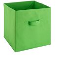 Square Foldable Storage Cubes Organizer Basket Bin 10 x10 x10 Inch Storage Boxes Storage Container with Handles for Travel Moving Toy Storage Box. 