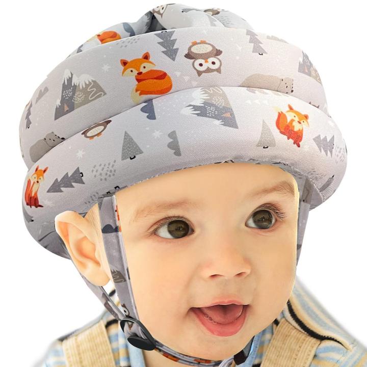 Baby Head Protector - Baby Helmet for Crawling Walking Running - No Bumps and Soft Cushion - Adjustable Protective Cap Infant Baby Safety Headguard - Toddler Helmets 6-12 Months 1-2 Years Old
