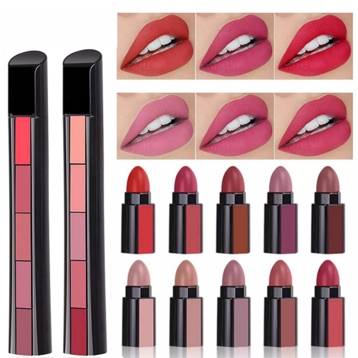 5%20In%201%20Matte%20Lipstick,%20Light%20&%20Dark%20Shade-%205%20steps%20Matte%20lipsticks%20-%20Image%208