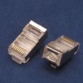 40/20/10/5 Pcs RJ45 Cat5e Cat6 Network LAN Patch Cable End Crimp Plug Connectors with Gold-Color Pins and Steel Construction. 