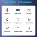 Tinzzi TWS wireless Bluetooth 5.0 earphones neckband stereo headset handsfree waterproof wireless earbuds noise cancellation headphone with mic. 