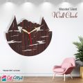Gift MALL - Sea Boats 3D Silent Wooden Wall Clock - Home & Office Décor - Laser Cut. 