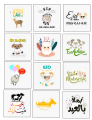 PACK of 12 Eid Ul Azha Stickers size 2 inch each. 