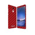 Xiaomi Redmi Note 3 Red Carbon Fiber Texture Mobile Skin. 