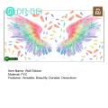 Bathroom Wall Decor Angel Wings Wall Art Decal Vibrant Color Creative Sticker for Home Decor Removable Stylish Wall Sticker for Living Room. 
