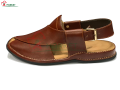 Peshawari chappal for men brown (GooGoo Design&gt;Heel Stitch&gt; Double Foam&gt; Light Weighted&gt; Soft Leather & Sole) leather peshawri chappal for men. 