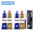 2024 2Pcs Industrial Repair Adhesive Extrusion Metal Epoxy Glue Liquid Weld Aging Resistance Multi-function for Automotive Marine Myhappinessisyou. 