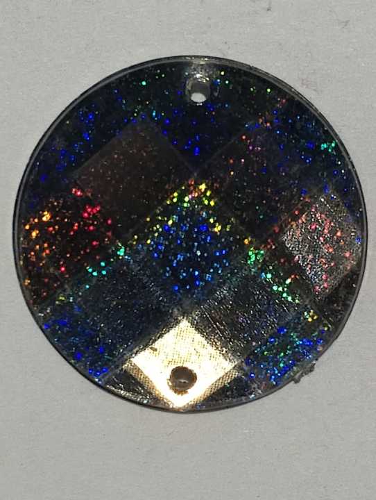 Button Acrylic Beads for DIY Crafts - Pack of 10Pcs - Ideal for DIY Jewelry Making, Jewelry, and Dress Accessories.