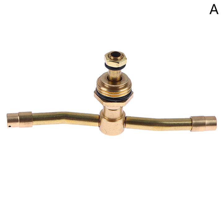 1Pc 2/3/4 Arm 360°Automatic Rotary Whirling Sprinkler Garden Lawn Irrigation Watering Nozzle Spray Rotating Brass Sprayer Creek