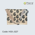 Jute Bag, Laptop Bag, Soft Handles, with Laminated Interior, Generous Capacity I FLAIRE. 