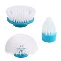 Household Electric Scrubber Brush Adjustable Turbo Cleaning Tool Waterproof Cordless Transparent Bathroom Kitchen. 