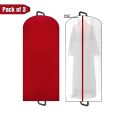 Pack of 3 Suit Covers,Garment Bags,Water Proof and Dust Proof Dress Covers,Dress Cover With Zipper,Clothes Covers,. 