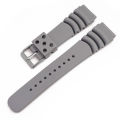 Suitable for Casio rubber strap protrusion 20 22mm Seiko Submariner watch waterproof silicone sports strap for men. 