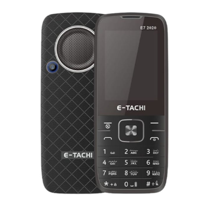 Etachi E7 2020 - 2.4 Inch Display - Dual Sim - 3500mAH Battery - Wireless FM Radio - Powerful Torch Light - Auto Call recording - 1000 Contacts memory - Bluetooth - Audio & Video Player - PTA Approved - 1 Year Brand warranty
