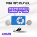 Rechargeable mini MP3 Player with Free Hands Free and Charging Cable easy to carery pocket Clip mp3 player for Jogging, Running, Gym 32 GB MP3 Player. 