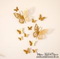 12 Pcs 3D Wall Stickers Hollow Butterfly for Kids Room DIY Home Decor. 