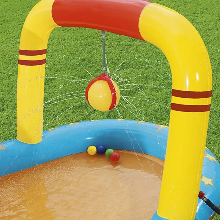 Bestway%2053068%20Lil'%20Champ%20Play%20Center%20Inflate%20Champ%20Paddling%20Pool%20Inflatable%20Kids%20Bowling%20With%20Slide%20Sprayer%20Basketball%20Comfort%20Children%20Multiple%20Activities%204.35m%20X%202.13m%20X%201.17m%20-%20Image%204
