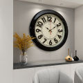 Hitco Round Wall Clock Emboss Number - 13.5x13.5" Stylish Wall Clock For Office and Homes -  Decorating Items for Home - Step Movement Fancy Wall Clock. 