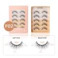 NEW 5 pairs 3D mink natural makeup eyelash extension long cross volume soft false eyelashes winged faux cils. 