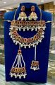 Pcs/5 Casting Made Choker Guluband Jewellery Set For wedding Girls/Women Accessories. 