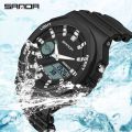 SANDA Watches for Men & Woman both Collection Quartz Machine Analog & Digital both Time Silicone Strap 04 Colours. 