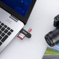 Vanja SD Card Reader, Micro USB OTG Adapter and USB 2.0 Portable Memory Card Reader for SD TF SDXC SDHC MMC RS-MMC Micro SD Micro SDXC Micro SDHC Card and UHS-I Cards. 