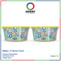 Orient Plastic Smart Containers | Small Size | 2-Piece Set | Durable, Airtight, and Space-Saving Storage Solution for Kitchen and Home. 