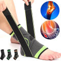 Adjustable Sports Ankle Support Compression Ankle Brace Protector Running Soccer Basketball Gym Ankle Stabilizer Bandage Strapt. 