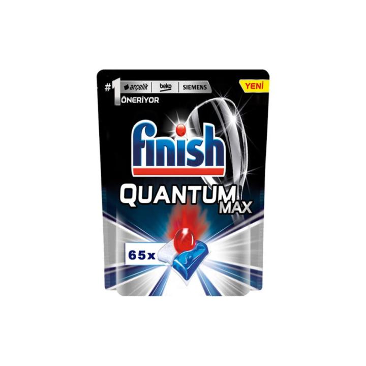 Finish Quantum Max dishwasher tablets, 65 pieces
